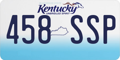 KY license plate 458SSP