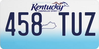 KY license plate 458TUZ