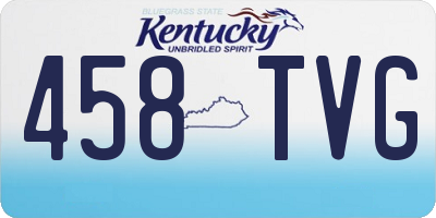 KY license plate 458TVG