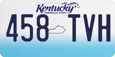 KY license plate 458TVH
