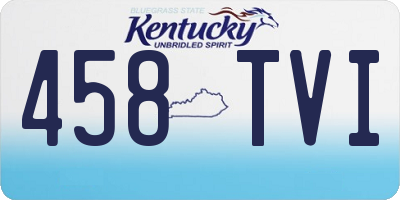 KY license plate 458TVI