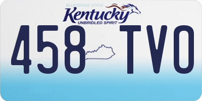 KY license plate 458TVO