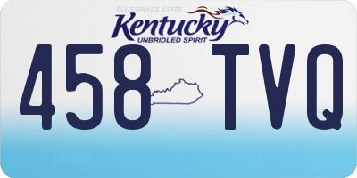 KY license plate 458TVQ