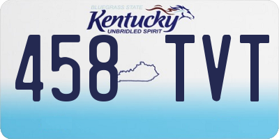 KY license plate 458TVT