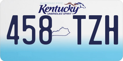 KY license plate 458TZH