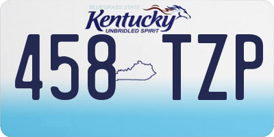 KY license plate 458TZP