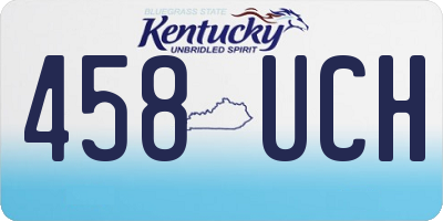 KY license plate 458UCH