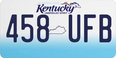KY license plate 458UFB