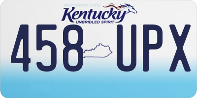 KY license plate 458UPX
