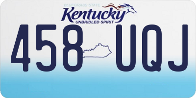 KY license plate 458UQJ