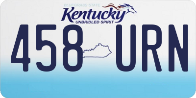 KY license plate 458URN