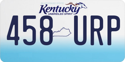 KY license plate 458URP
