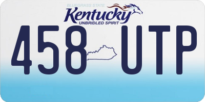 KY license plate 458UTP