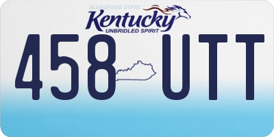 KY license plate 458UTT