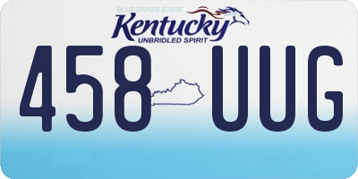 KY license plate 458UUG