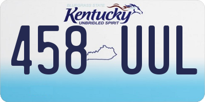 KY license plate 458UUL