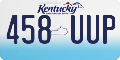 KY license plate 458UUP