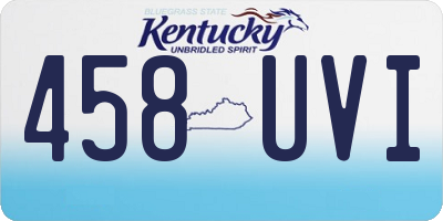 KY license plate 458UVI