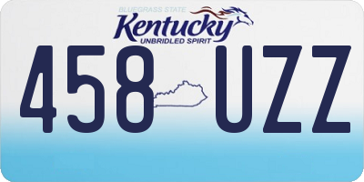 KY license plate 458UZZ