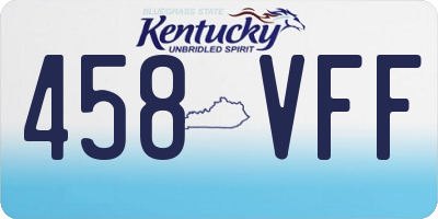 KY license plate 458VFF