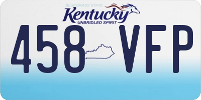 KY license plate 458VFP