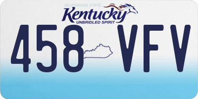 KY license plate 458VFV