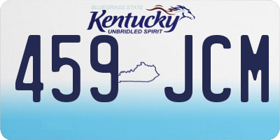 KY license plate 459JCM