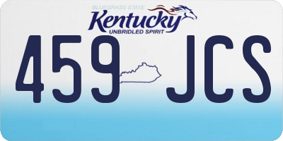 KY license plate 459JCS