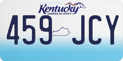 KY license plate 459JCY
