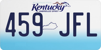 KY license plate 459JFL