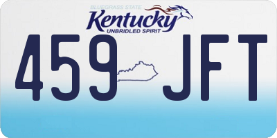 KY license plate 459JFT