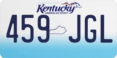 KY license plate 459JGL