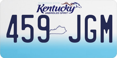 KY license plate 459JGM