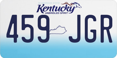 KY license plate 459JGR