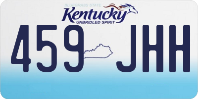 KY license plate 459JHH