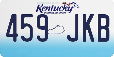 KY license plate 459JKB