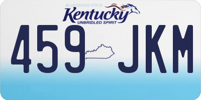 KY license plate 459JKM