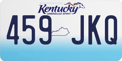 KY license plate 459JKQ