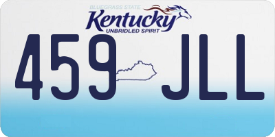 KY license plate 459JLL