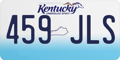 KY license plate 459JLS