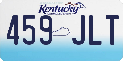 KY license plate 459JLT