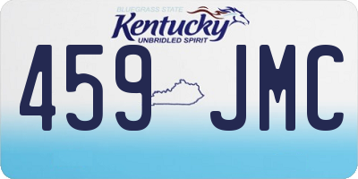 KY license plate 459JMC