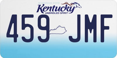 KY license plate 459JMF