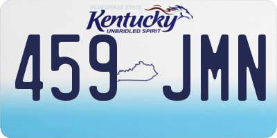 KY license plate 459JMN