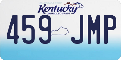 KY license plate 459JMP