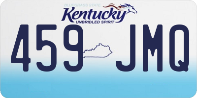 KY license plate 459JMQ