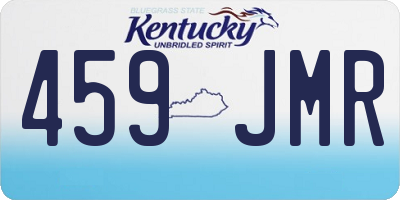 KY license plate 459JMR