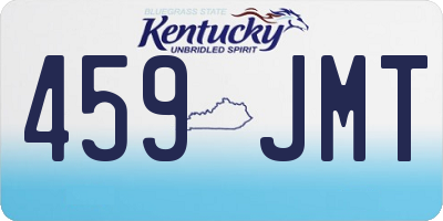 KY license plate 459JMT