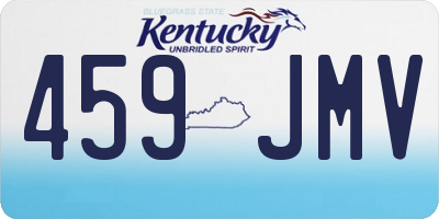 KY license plate 459JMV