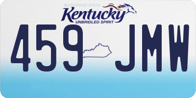 KY license plate 459JMW